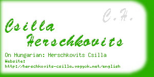 csilla herschkovits business card